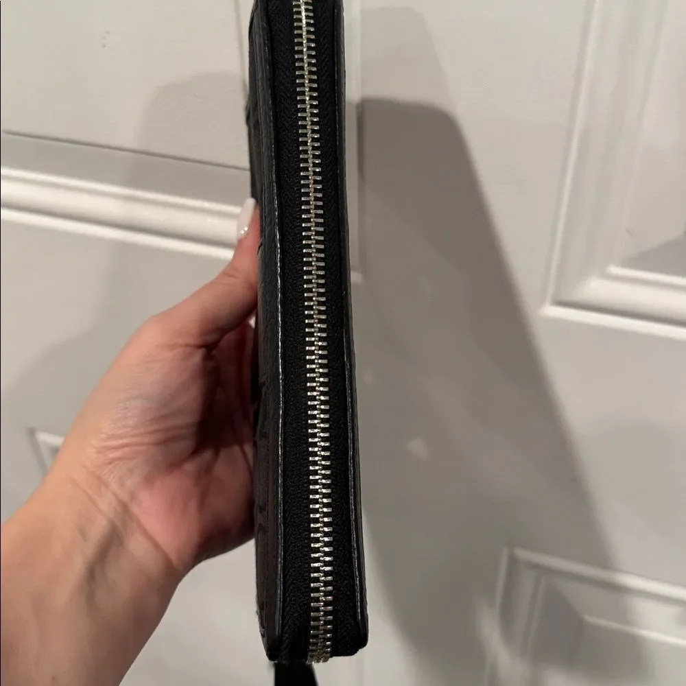 Coach Black Zip-Around Wallet